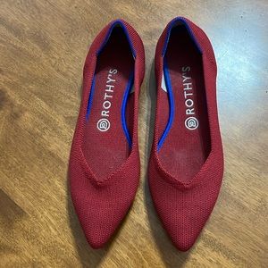 Rothy’s red shoes